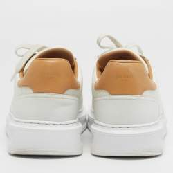 Pre Owned Louis Vuitton Beverly Hills Size 42 White/Brown Leather Low Top Sneakers