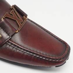 Pre Owned حذاء لوفرز لوي فيتون "مونت كارلو" جلد بني مقاس 41.5