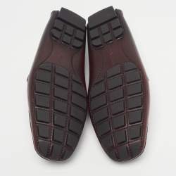 Pre Owned حذاء لوفرز لوي فيتون "مونت كارلو" جلد بني مقاس 41.5