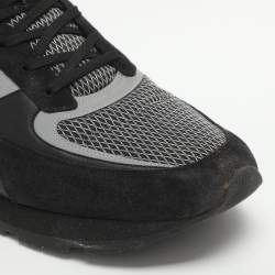 Pre Owned حذاء رياضي لويس فيتون شبكي وأسود جلد سويدي مقاس 46