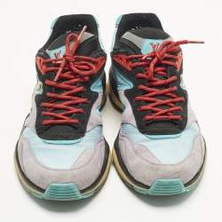 مملوكة مسبقًا حذاء رياضي لويس فيتون lv تريل شبك وشمواه ملون منخفض القمة مقاس 41.5