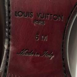 Pre Owned Louis Vuitton LV Club Size 40 Black Leather Loafers