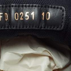 Pre Owned Louis Vuitton Millenium Size 44 Neon Orange Rubber Low Top Sneakers