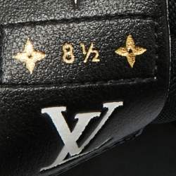 Pre Owned Louis Vuitton Charlie Size 42.5 Black Faux Leather Low Top Sneakers