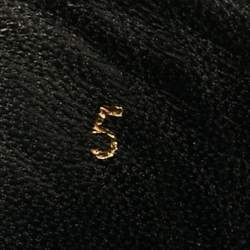 Pre Owned Louis Vuitton Size 39 Black Leather Thong Flats Slide