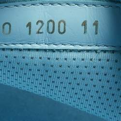 Pre Owned Louis Vuitton LV Trainer Size 45 Navy Blue PVC Lace Up Sneakers