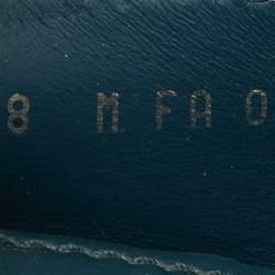 Pre Owned حذاء لوفرز لوي فيتون مونت كارلو جلد أزرق مقاس 42.5