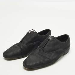 Pre Owned Louis Vuitton Solferino Size 41.5 Black Satin Loafers
