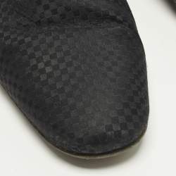 Pre Owned Louis Vuitton Solferino Size 41.5 Black Satin Loafers