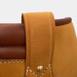 Pre Owned Louis Vuitton Timberland Lv X Timberland Collaboration Mid Boots Beige/Brown Nubuck Leather EU 42.5