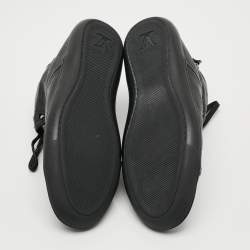 مملوكة مسبقًا Louis Vuitton Infini Size 42 Black Damier Leather Lace Up Sneakers