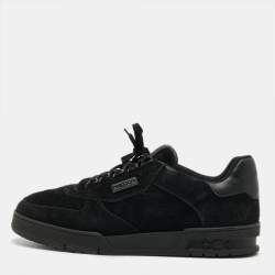 مملوكة مسبقًا Louis Vuitton LV Trainer Size 42.5 Black Suede and Leather Low Top Sneakers