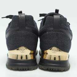 Pre Owned Louis Vuitton Run Away Size 39 Blue Monogram Denim Low Top Sneakers