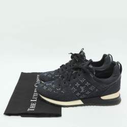 Pre Owned Louis Vuitton Run Away Size 39 Blue Monogram Denim Low Top Sneakers