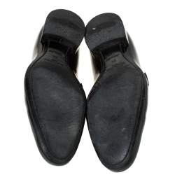 Louis Vuitton Anthracite Patent Leather Glass Dome Loafers Size 42.5