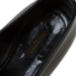 Louis Vuitton Anthracite Patent Leather Glass Dome Loafers Size 42.5
