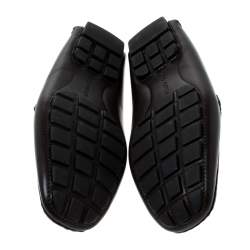 Pre Owned  حذاء لوفرز لوي فيتون مونت كارلو بشعار سهل الارتداء جلد بني مقاس 43