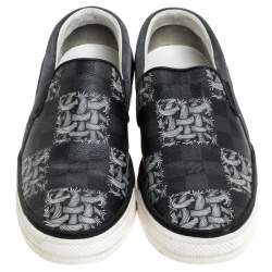مملوكة مسبقًا Louis Vuitton Damier Graphite Canvas Christopher Nemeth Twister Slip On Sneakers Size 42