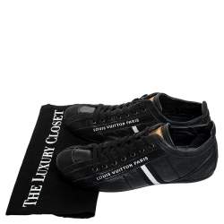 Pre Owned حذاء رياضي لوي فيتون منخفض من الأعلي كوزموس نوبوك وجلد بني مقاس 40