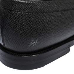 Pre Owned  حذاء لوفرز لوي فيتون بيني جلد مزخرف أسود مقاس 40