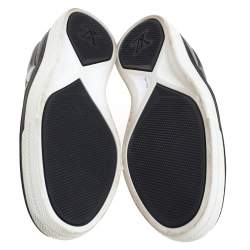 Louis Vuitton Grey Fabric, Suede and Leather Twister Slip-on Sneakers Size 41