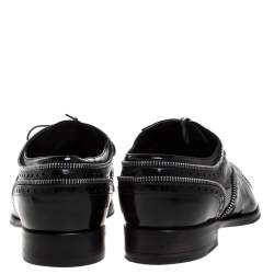 Louis Vuitton Black Patent Leather Lace Up Oxfords Size 41.5