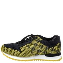 Louis Vuitton Multicolor Knit Fabric and Leather Run Away Sneakers Size 41