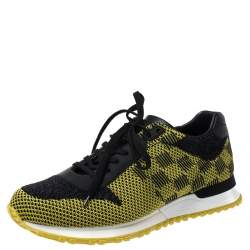 Louis Vuitton Multicolor Knit Fabric and Leather Run Away Sneakers Size 41