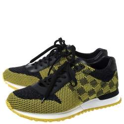 Louis Vuitton Multicolor Knit Fabric and Leather Run Away Sneakers Size 41