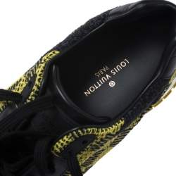 Louis Vuitton Multicolor Knit Fabric and Leather Run Away Sneakers Size 41