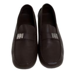 Louis Vuitton Brown Leather Suhali Lombok  Driving Loafers 