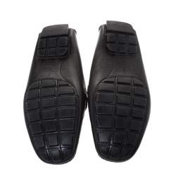 Pre Owned Louis Vuitton Black Leather Monte Carlo Loafers Size 43