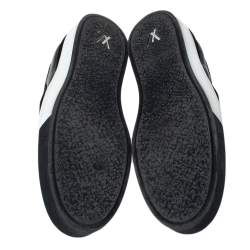 Pre Owned Louis Vuitton Black Epi Leather and Suede Twister Slip-on Sneakers Size 43.5