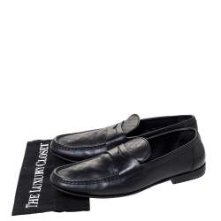 مملوكة مسبقًا حذاء لوفرز لوى فيتون دامييه إنفيني هوكنهايم جلد أسود مقاس 43.5