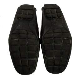 Pre Owned Louis Vuitton Black Leather Monte Carlo Loafers Size 43.5