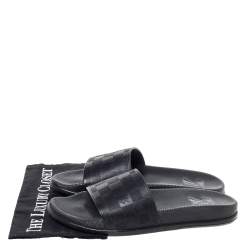 مملوكة مسبقًا صندل سلايد فلات لوي فيتون ووترفرونت دامييه أسود مقاس 41