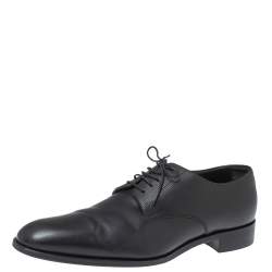 Louis Vuitton Black Damier Leather Lace Up Oxfords Size 43 - ShopStyle