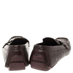 Pre Owned Louis Vuitton Red Crocodile Monte Carlo Loafers Size 42.5