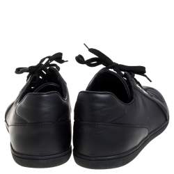 مملوكة مسبقًا Louis Vuitton Black Nylon and Leather Low Top Sneakers Size 41.5
