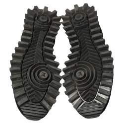 Pre Owned حذاء رياضي لوي فيتون سويدي وشبكة سوداء مقاس 43.5