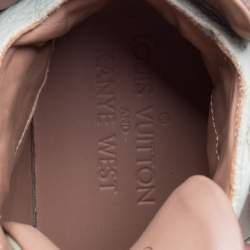 مملوكة مسبقًا حذاء رياضي لوي فيتون x كاني ويست جاسبر مرتفع من أعلى سويدي و جلد متعدد الألوان مقاس 40.5