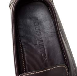 Louis Vuitton Brown Leather Monte Carlo Loafers Size 41.5