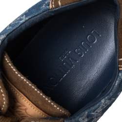 مملوكة مسبقًا Louis Vuitton Monogram Denim And Suede Sneakers Size 41