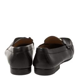 Pre Owned حذاء لوفرز لوي فيتون "مونتانغن" جلد أسود مقاس 40