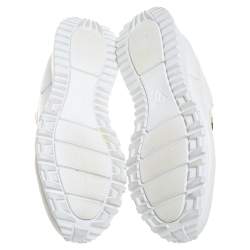 مملوكة مسبقًا Louis Vuitton White Leather Run Away Low Top Sneakers Size 40.5