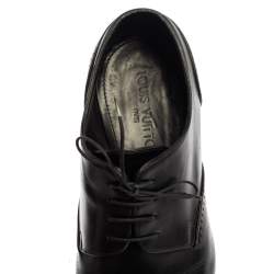 Louis Vuitton Black Leather Cap Toe Lace Up Derby Size 42.5
