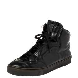 High Top Black Louis Vuitton Sneakers - HypedEffect