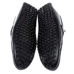 مملوكة مسبقًا حذاء لوفرز لوي فيتون "مونت كارلو" جلد أسود مقاس 45