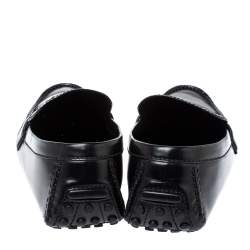 مملوكة مسبقًا حذاء لوفرز لوي فيتون "مونت كارلو" جلد أسود مقاس 45