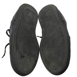 Pre Owned  Louis Vuitton Black Nylon and Leather Low Top Sneakers Size 42